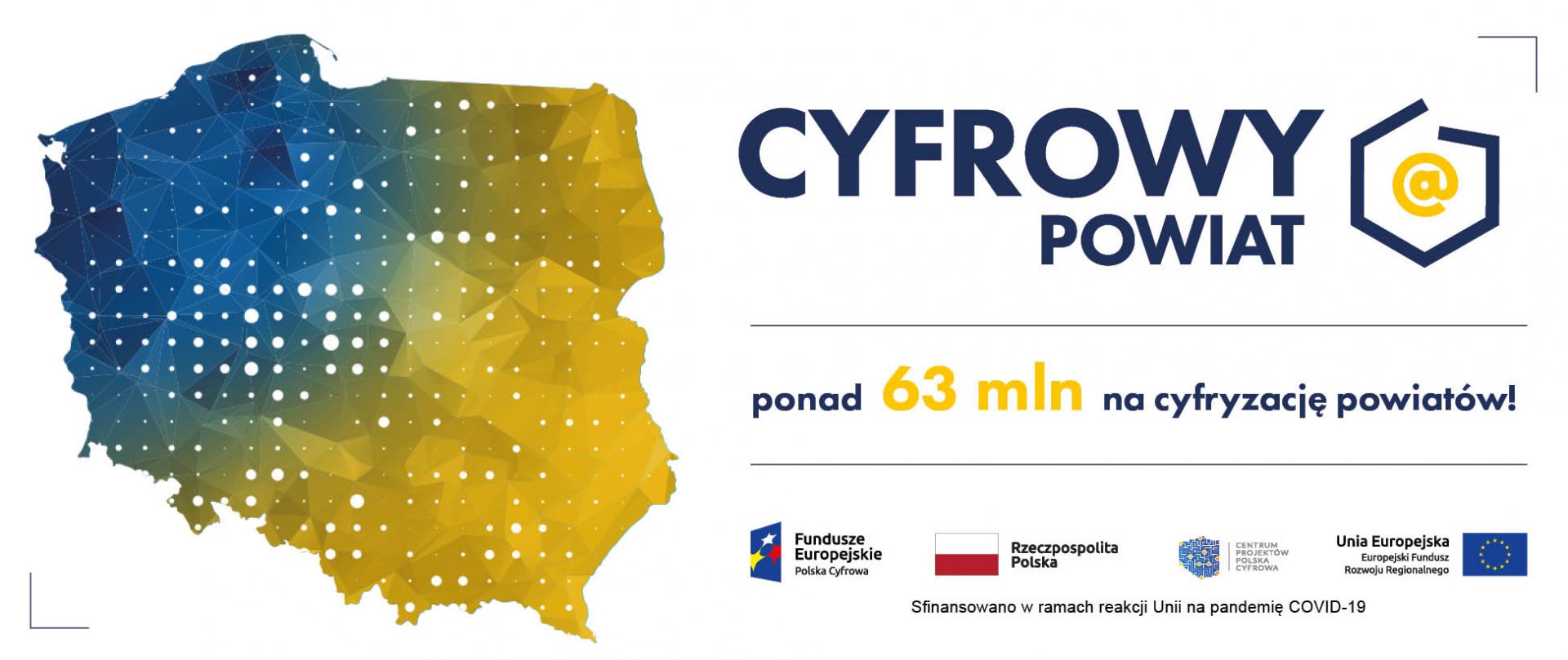 baner informujący o realizacji programu Cyfrowy Powiat 