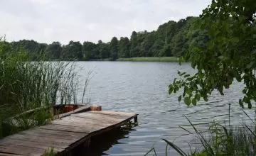 Wizytacja obozu harcerskiego nad Jeziorem Psarskie