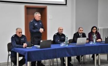 Odprawa służbowa w Komendzie Powiatowej Policji w Szamotułach