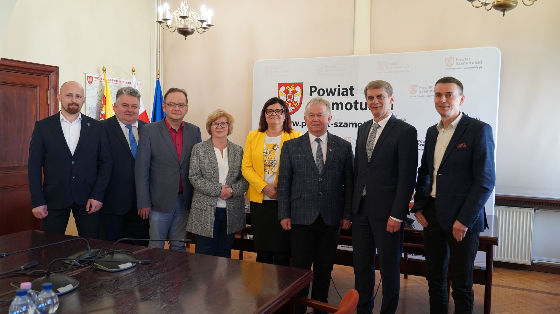 Włodarze miast i gmin powiatu szamotulskeigo u Starosty 
