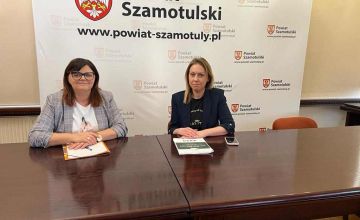 Spotkanie Starosty Szamotulskiego Beaty Hanyżak z Prezes Lokalnej Grupy Działania Dolina Samy Karoliną Miarką