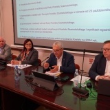 Starosta Szamotulski Beata Hanyżak, Wicestarosta Szamotulski Przemysław Nowak, Przewodniczący Rady Powiatu Adam Woropaj oraz Wiceprzewodniczący Rady Powiatu Michał Karwacki 
