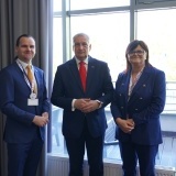 Sekretarz Stanu w Ministerstwie Spraw Wewnętrznych i Administracji Wiesław Szczepański, Starosta Szamotulski Beata Hanyżak, Burmistrz M i G Szamotuły Piotr Michalak,