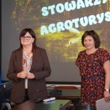 Starosta Szamotulski Beata Hanyżak oraz Prezes Szamotulskiego Stowarzyszenia Agroturystycznego Violetta Wawszczak