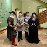 Starosta Szamotulski Beata Hanyżak, Radna Powiatu Sylwia Zagórska wraz z odtwórcami ról Halszki oraz Pirata Rabarbara
