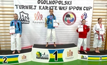 Zawodniczki na podium - Helena Grafka na I miejscu, Nikola Mamet na II miejscu