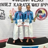 Helena Grafka i Nikola Mamet z medalami i dyplomami