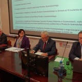 Starosta Szamotulski Beata Hanyżak, Wicestarosta Szamotulski Przemysław Nowak, Przewodniczący Rady Powiatu Adam Woropaj oraz Wiceprzewodniczący Rady Powiatu Michał Karwacki