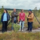 Władze Powiatu Szamotulskiego wizytowały torfowiskową stację badawczą Wydziału Inżynierii Środowiska i Inżynierii Mechanicznej w Rzecinie 