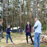 Wizytacja obozu harcerskiego nad Jeziorem Psarskie (1)