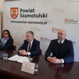 Marszałek Województwa Wielkopolskiego Marek Woźniak, Poseł na Sejm RP Jakub Rutnicki, Starosta Szamotulski Beata Hanyżak, Dyrektor Szpitala Remigiusz Pawelczak