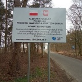 Tablica informacyjna w miejscu realizacji zadania 