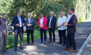 Odbiór ścieżki pieszo-rowerowej wzdłuż drogi 1852P Ostroróg - Wielonek, część oficjalna 