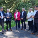 Odbiór ścieżki pieszo-rowerowej wzdłuż drogi 1852P Ostroróg - Wielonek, część oficjalna 