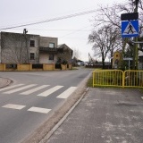 nowe przejście dla pieszych w Wielonku ze znakiem aktywnym 