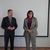 Starosta Szamotulski Beata Hanyżak oraz Wicestarosta Szamotulski Rafał Zimny