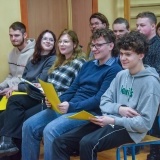 Praktykanci podczas seminarium