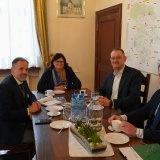 Starosta Szamotulski Beata Hanyżak, Wicestarosta Szamotulski Rafał Zimny, Dyrektor Wielkopolskiego Zarządu Dróg Wojewódzkich Paweł Katarzyński oraz Radny Sejmiku Województwa Wielkopolskiego Przemysław Ajchler