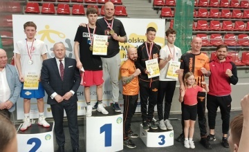Gracjan Kołodziej na drugim stopniu podium