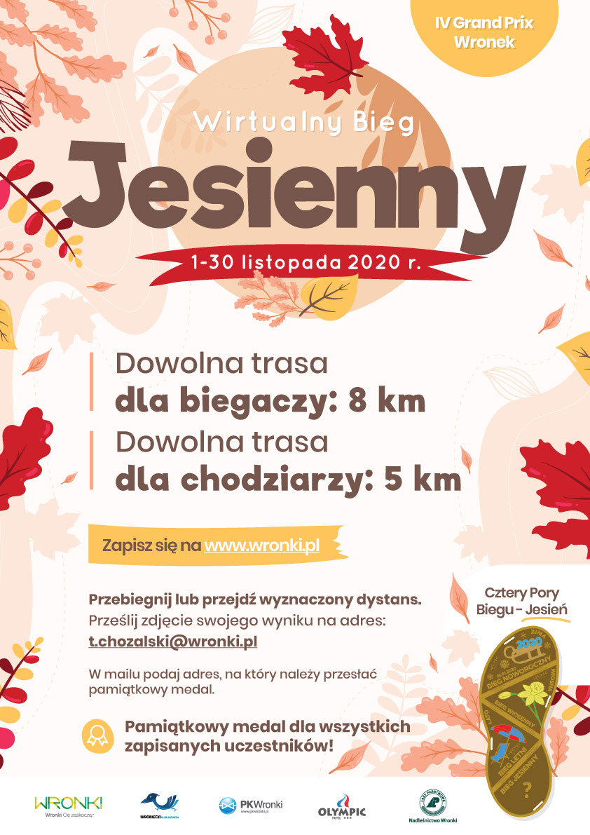 Wirtualny bieg jesienny - Wronki